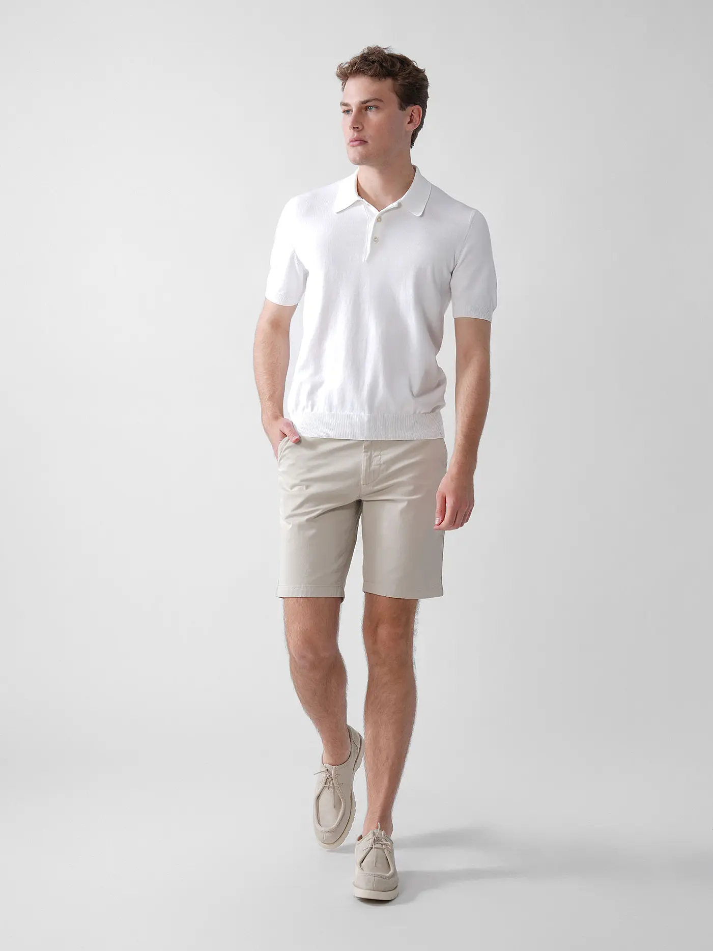 GRAN SASSO | Poloshirt | weiss